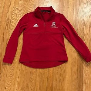 Adidas - Indiana/Kelley School of Business Quarter Zip, size S.